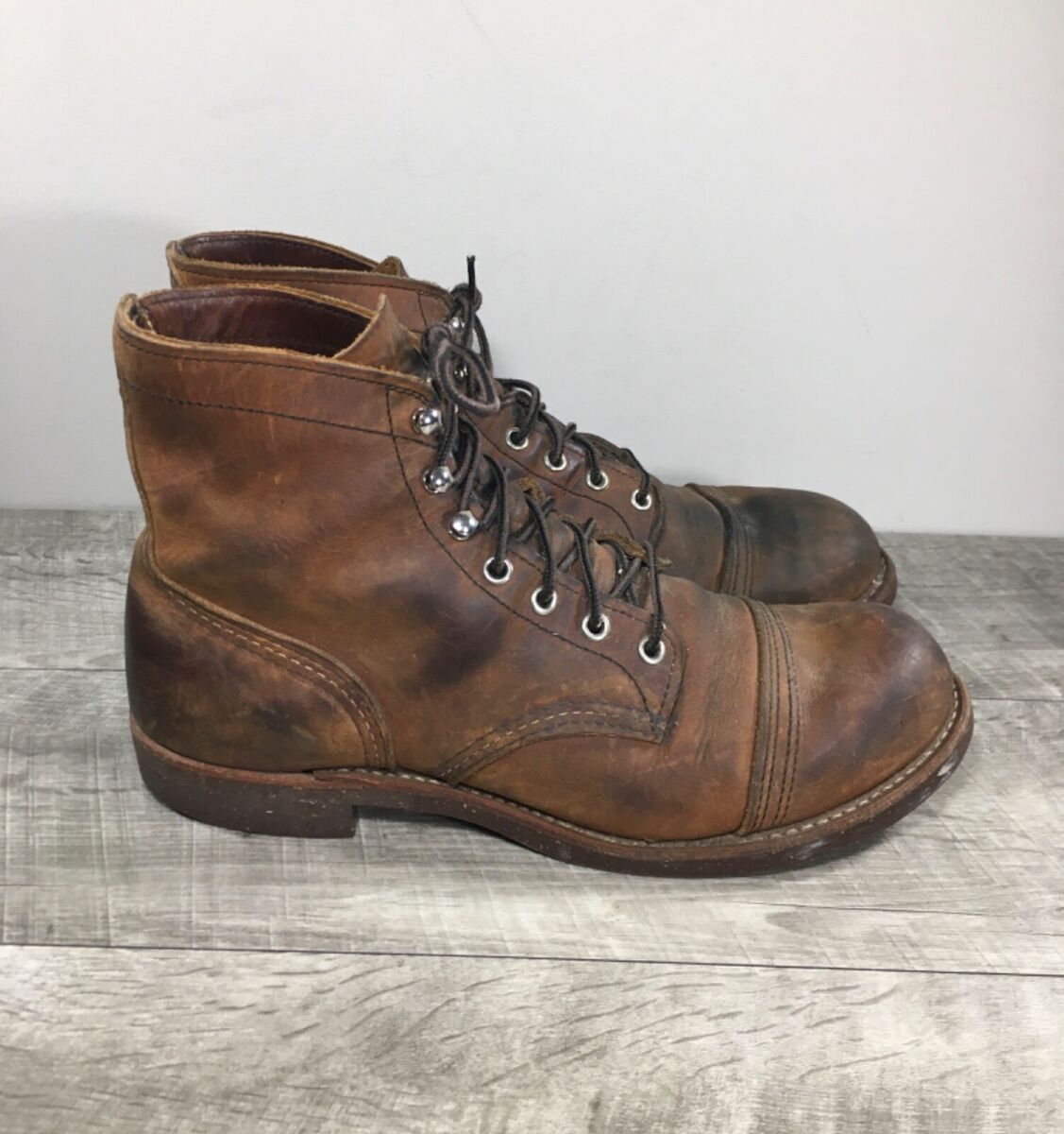 Red Wing 8115 Iron Ranger Copper Rough & Tough Work Cap Toe Red Wing 8115 Iron Ranger Copper Rough & Tough Work Cap Toe