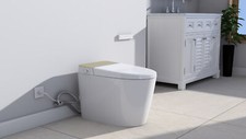 Elongated Smart Toilet with Auto Lid Opening/Closing Heated Seat Digital Display