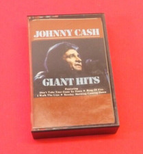 Johnny Cash Cassette Giant Hits CBS 1981 Country