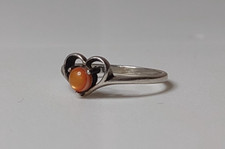 Vintage Wheeler Sterling Silver Heart Ring Size 6