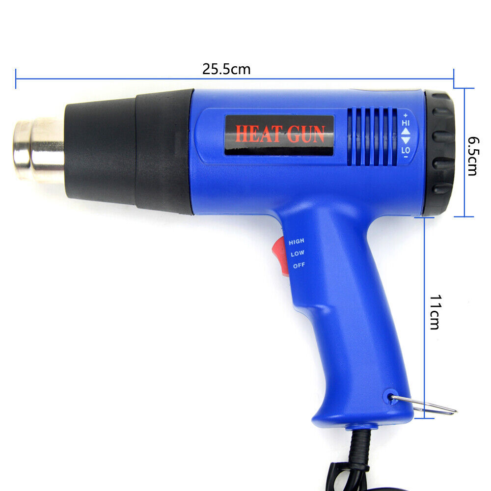 Electric Heat Gun Adjustable Temperature Hot Air Heating Tool Digital