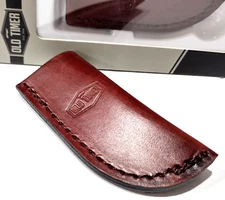 Schrade Old Timer Small Brown Leather Belt Sheath 3.25 Inch Blade Blades Holder