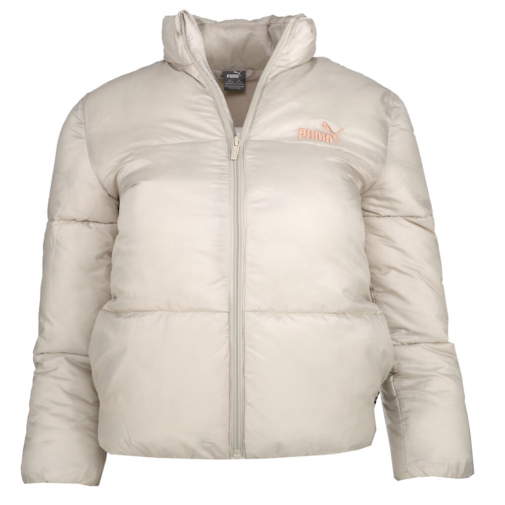 Куртка Puma Poly Puffer на молнии для молодых девушек, бежевые пальто, куртки, верхняя одежда 94241
