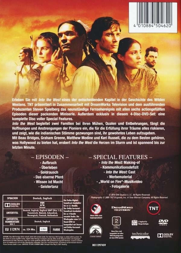 INTO THE WEST *2005 / Mini-Series / Steven Spielberg, Matthew Modine* NEW R2 DVD - Image 2 of 2
