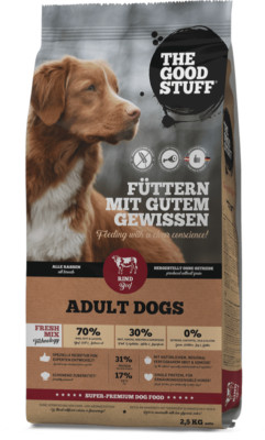 Trockenfutter Hund Rind THE GOODSTUFF | BEEF (Adult) | Getreidefrei frisch