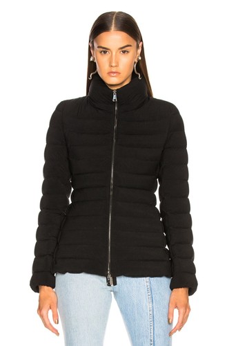 Women's MONCLER Guillemot Quilted Down Puffer Jacket Coat Black fits 0 XS - Picture 14 of 14