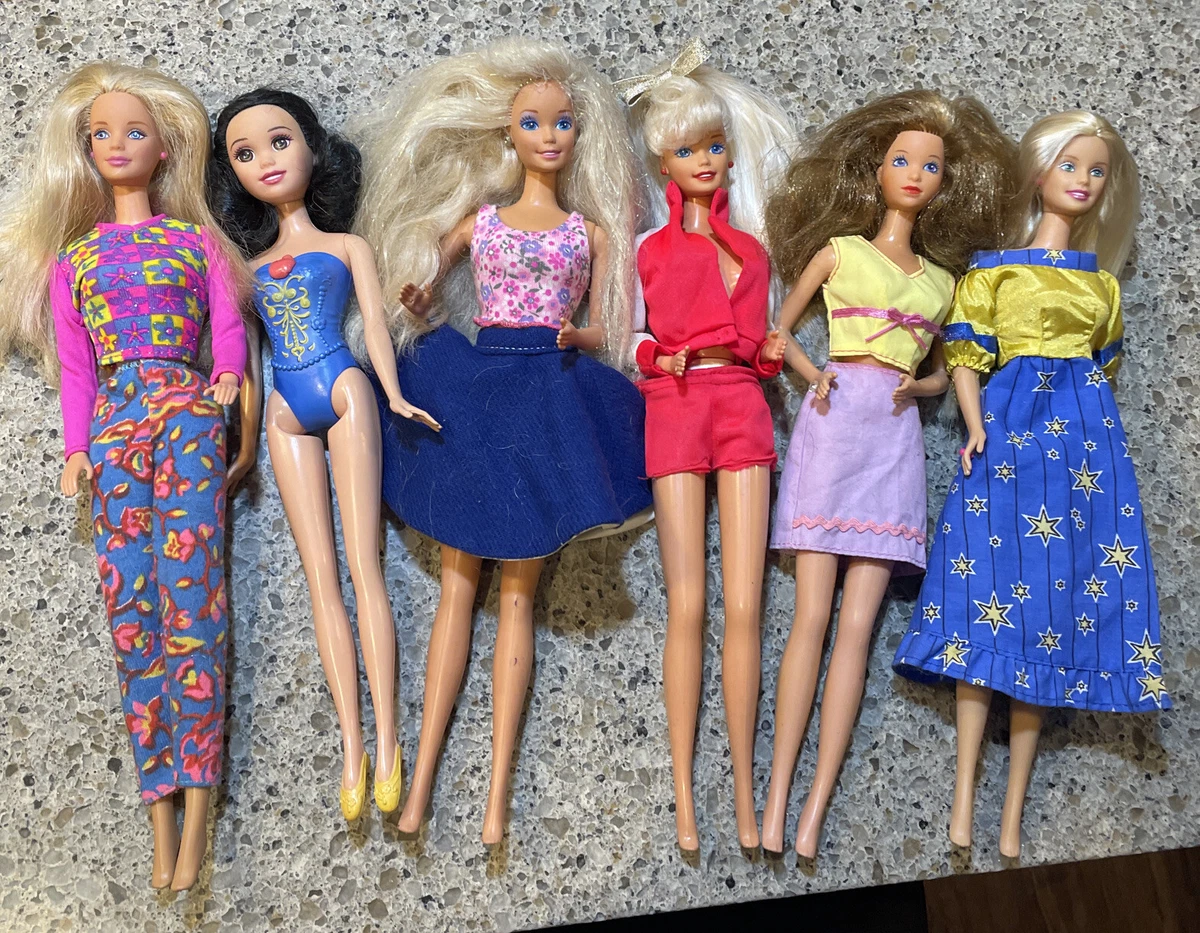 Barbie Lot 6 Dolls