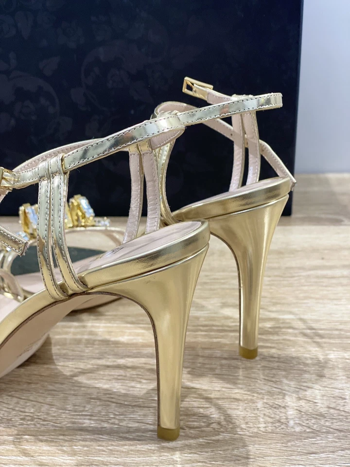 Sandalia Loriblu’ Mujer Espejo Oro Luxury 40 - Imagen 3 de 4