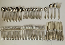 ONEIDA Stainless Steel USA Glossy Arbor American Harmony 102 Pieces Flatware Lot
