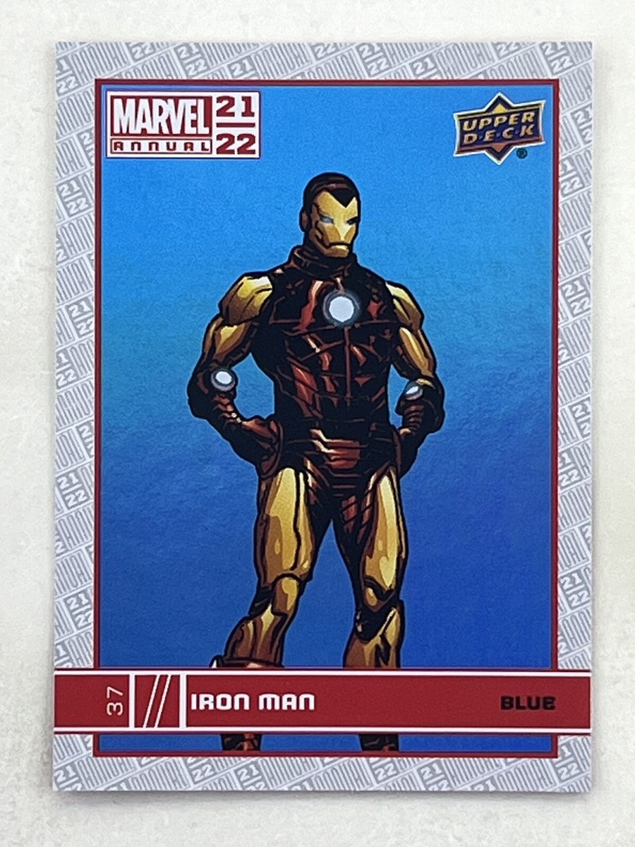 Iron Man 2021-22 Upper Deck Marvel Annual Retail Blue #37 Trading