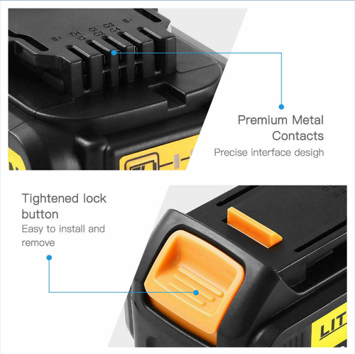 Energup 18V 5.0Ah Ersatzakku für DeWalt Akku 18V DCB184 DCB200 DCB182