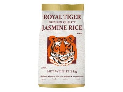 2x1kg Royal Tiger Duftreis Jasminreis ganz Premium Qualität AAA Reis Jasmin Reis