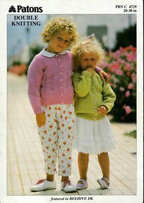 Patons 4729 Original Kinder Strickmuster Strickjacke DK