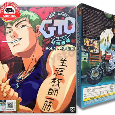 DVD Anime Great Teacher Onizuka (GTO) Complete TV Series (1-43 End