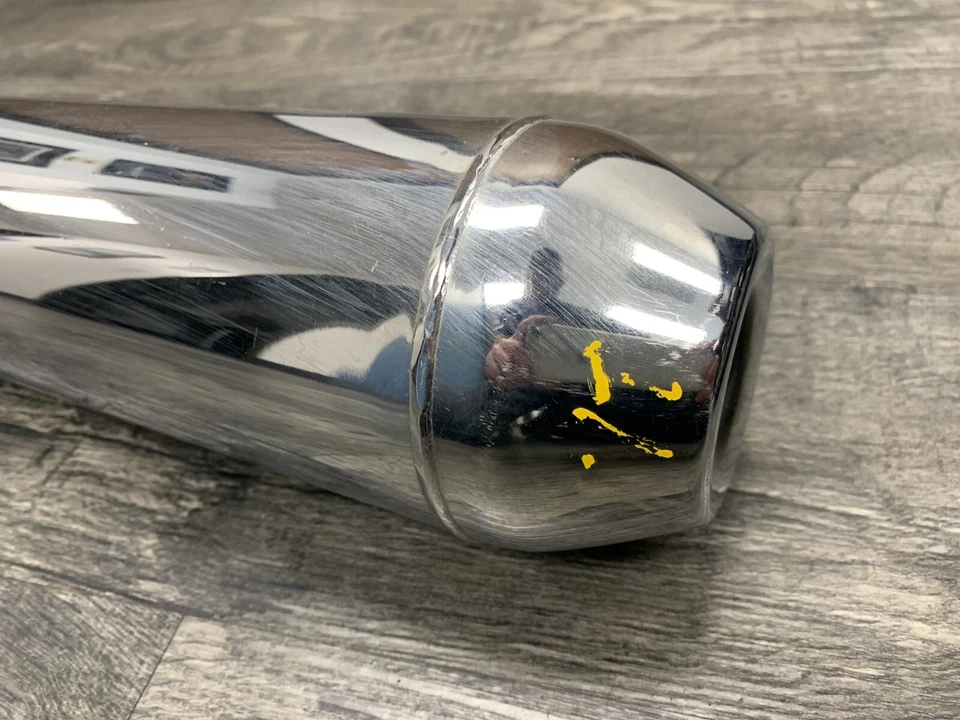 BMW R45 R65 OEM Left Muffler Exhaust Slip On Pipe (#9A) - Image 3 of 4