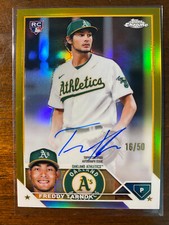 2023 Topps Chrome Freddy Tarnok #RA-FT RC Rookie Gold Refractor /50 Auto A's