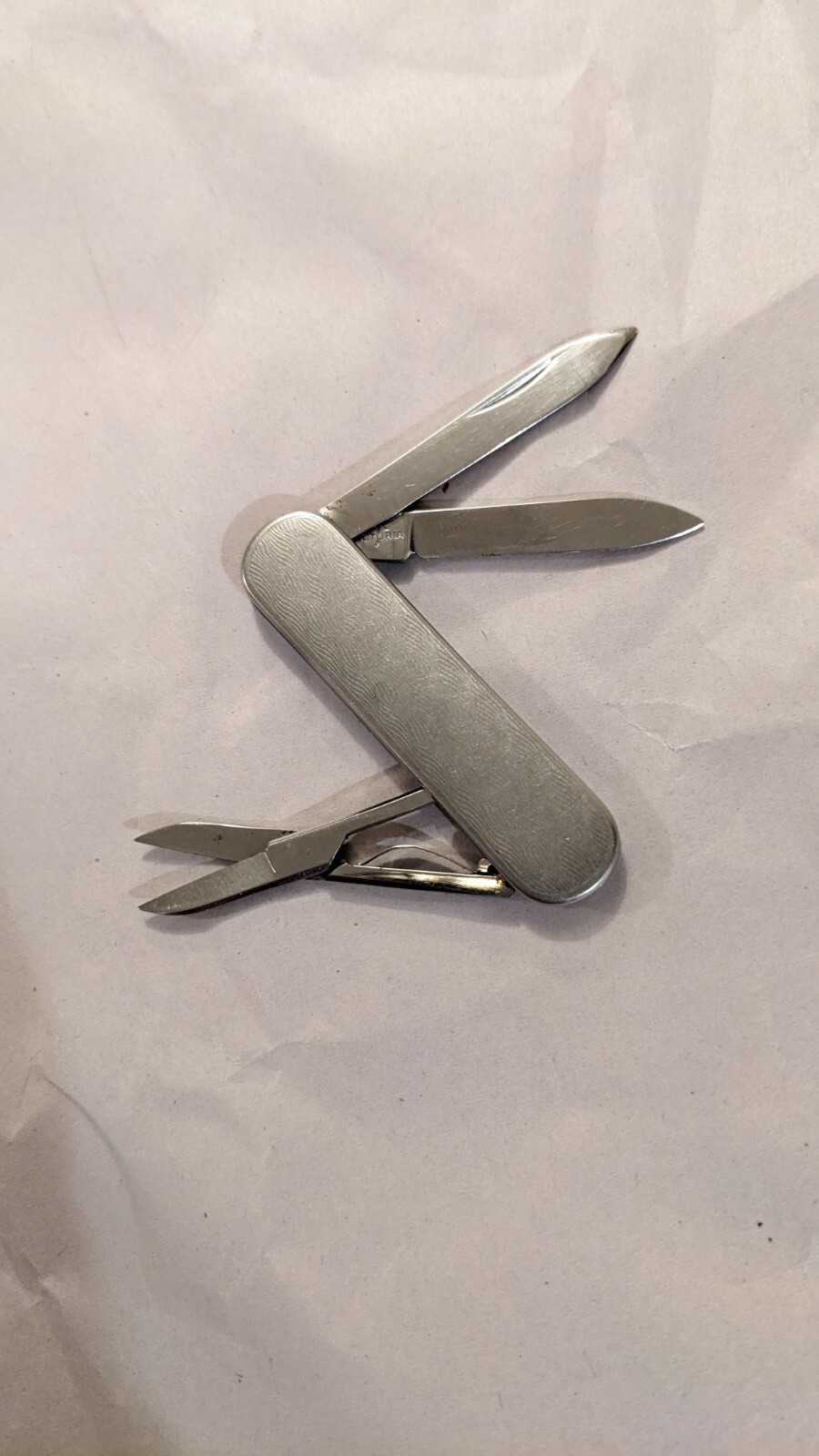 Rare Victorinox ENSIGN Waves Guilloché Victoria Vintage 58mm Swiss Army