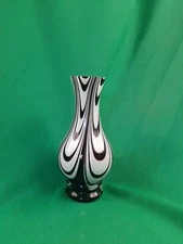 Rare MCM Opaline Chinese Art Glass Vase by Maple Leaf FY Dandong Glass Co. Ltd.