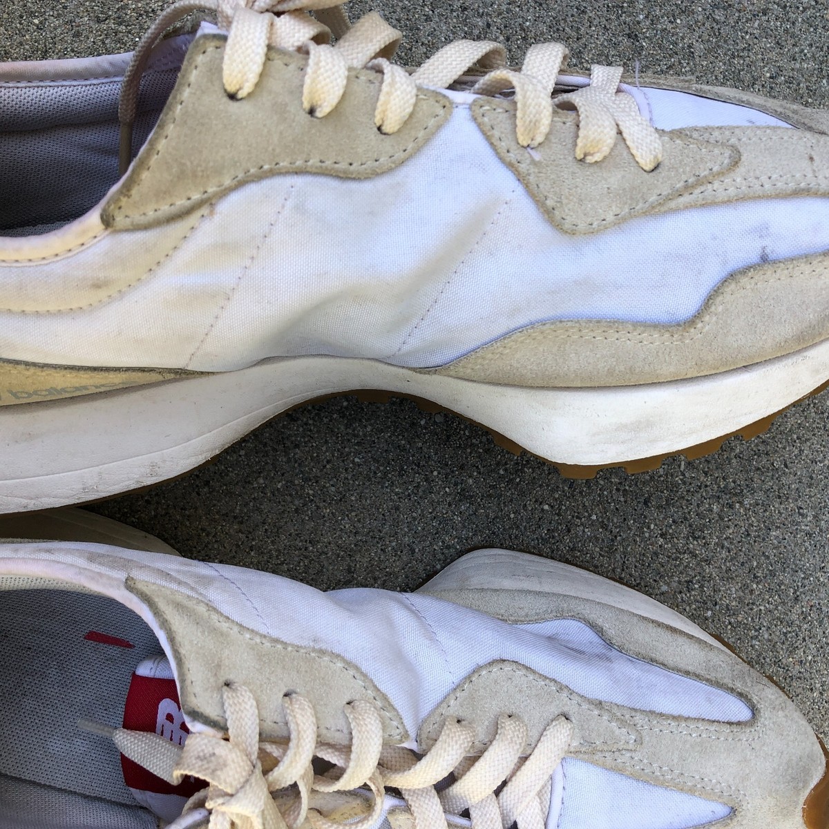 NEW BALANCE 327 Shoes Men's 11.5 D Turtle Dove White Sneakers