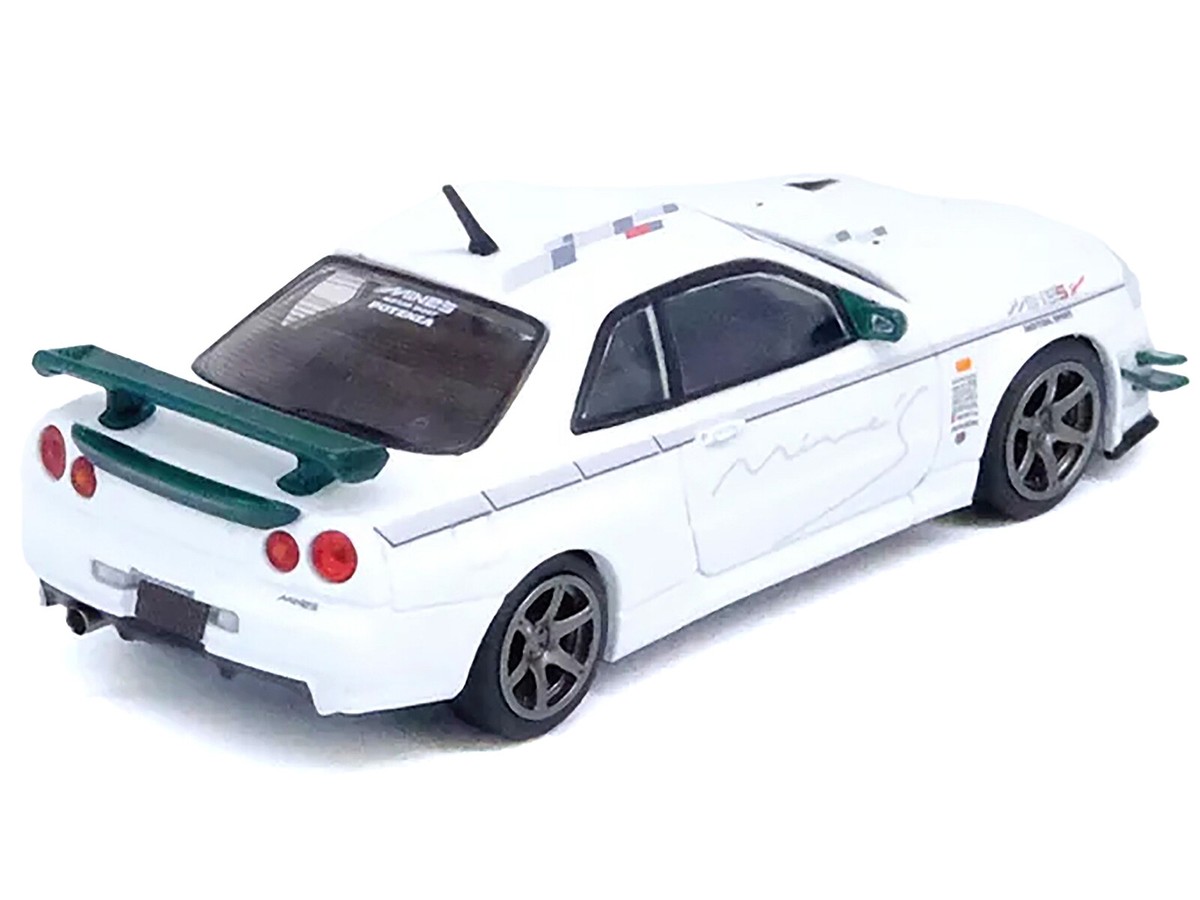 1/64 スカイライン NISSAN GT-R GTR R34 SKYLINE 1/64 Cool Art Nissan Skyline GT-R GTR R34 (Silver with Blue