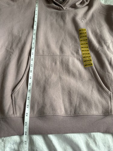 Calvin Klein NWT Women’s Hoodie Medium Minimalist Closet Staple Embroidered - 第 9/10 張圖片