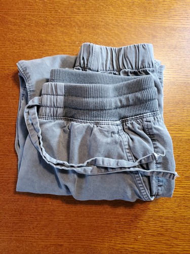 Aerie Pantalone Joggers Donna Medium Chambray Elasticizzato Felpa Grigio Nero - Foto 16 di 16