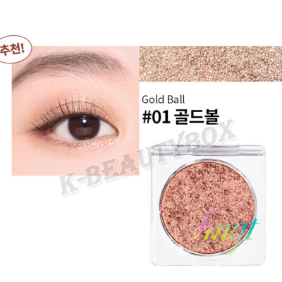 THE FACE SHOP Metallic Cube Lidschatten #01 Gold Ball Glitter Lidschatten