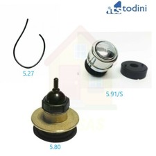 RICAMBI ORIGINALI ITS TODINI kit. 3 pezzi PULSANTE CAMPANA E TUBICINO