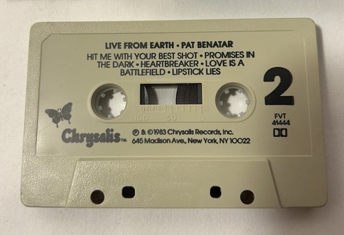 Pat Benatar - Live From Earth (Cassette Tape, Chrysalis Records, 1983) - Picture 4 of 5