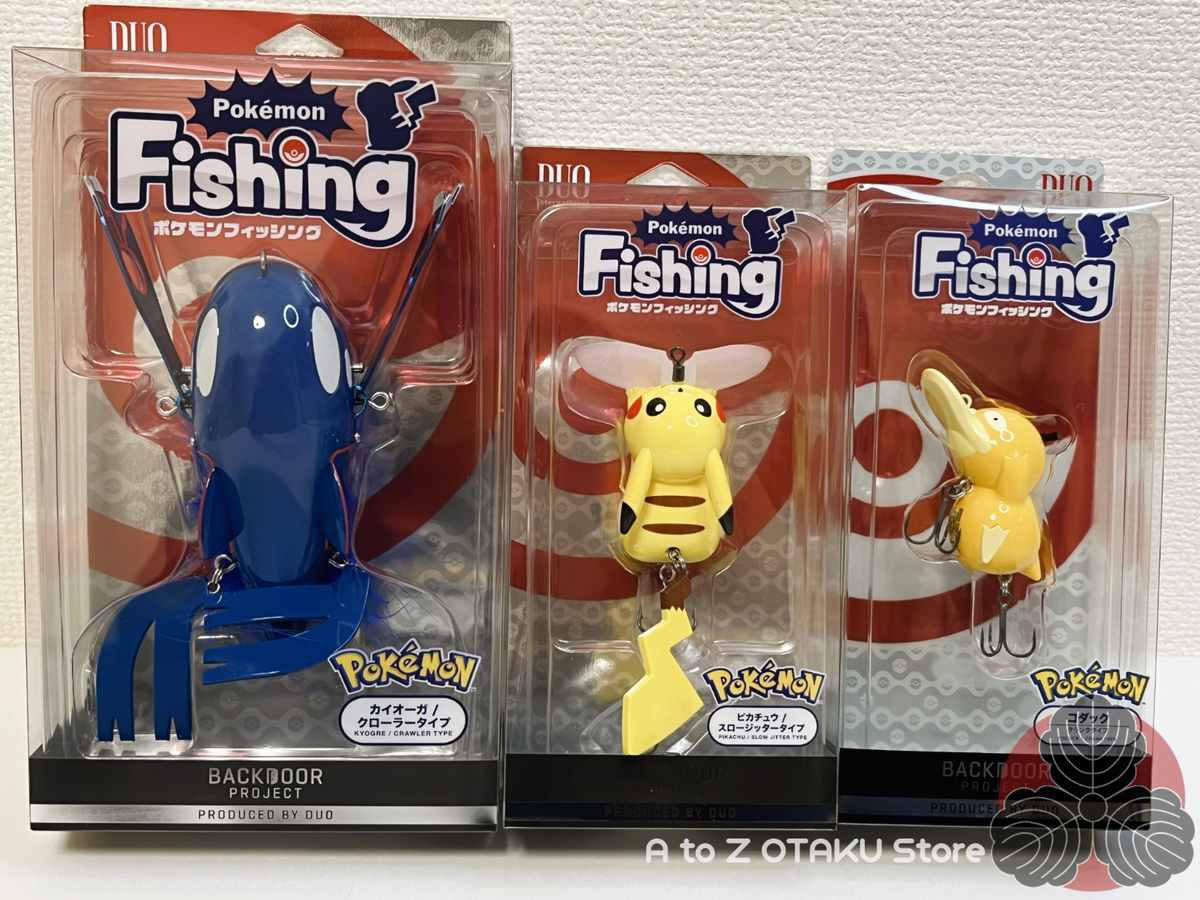 ポケモンフィッシング DUO×Pokemon コンプリートセット Pokemon Fishing Pikachu Kyogre Psyduck Lure Set Slow jitter