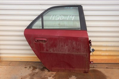 2003-2005 CADILLAC CTS REAR RIGHT SIDE DOOR SHELL PANEL W/ GLASS RED OEM