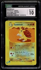 CGC 10 GEM MINT Sandslash Skyridge Reverse Holo Pokemon Card 93/144 on eBay