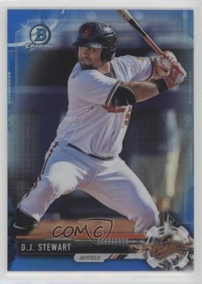 2017 Bowman Chrome Prospects Blue Refractor 148/150 DJ Stewart #BCP91 9gt