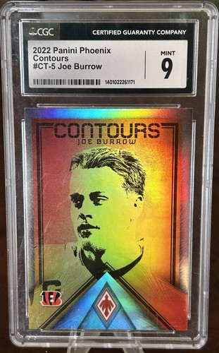 2022 Panini Phoenix Joe Burrow Contours #CT-5 CGC 9