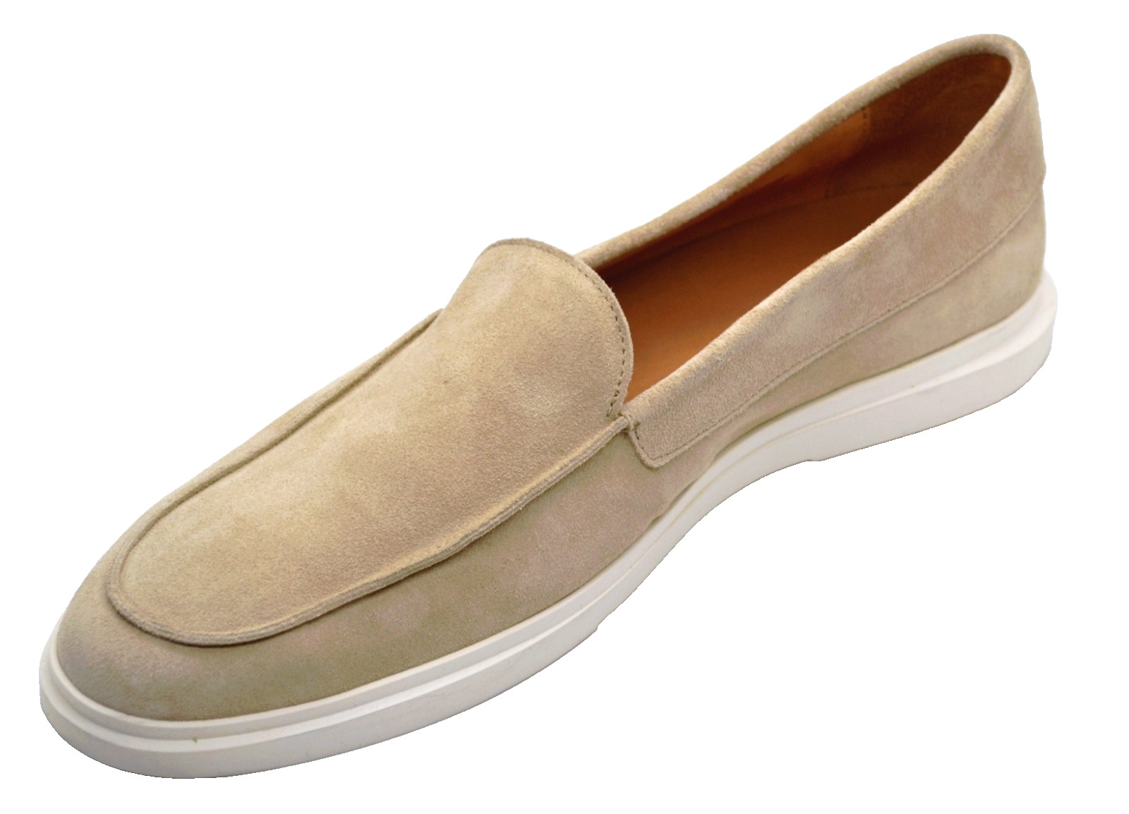 Jack Erwin Men's Loafer Sand Suede White Outsole Loafer Shoes Size US 12