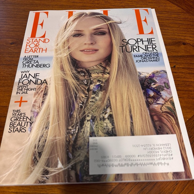 April 2020 Elle Magazine with Jane Fonda, Sophie Turner, Beauty Stars