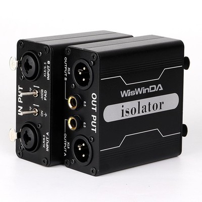 XLR Ground Loop Isolator Hum Eliminator for Home Stereo System/Speaker/Car Au...