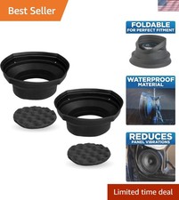 Universal 6x9 Silicone Rubber Speaker Baffles with Foam Base for Enhanced Audio