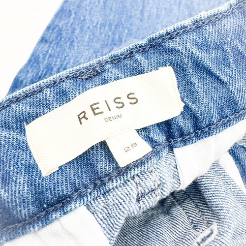 Reiss Isa Square Pocket Wide Leg Dark Wash Denim Jeans Zip Fly Size 28 Long  - Picture 6 of 9