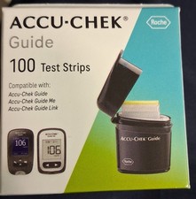 NEW Accu-Chek Guide 100 Ct Test Strips Exp 10/28/2028 Sealed Box