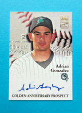 Adrian Gonzalez 2001 Topps Golden Anniversary Rookie Auto #GAA-AG Marlins