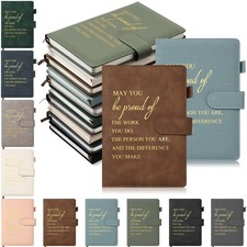 Roowest 10 Pcs Employees Appreciation Gifts Motivational A5 Leather Journal Note