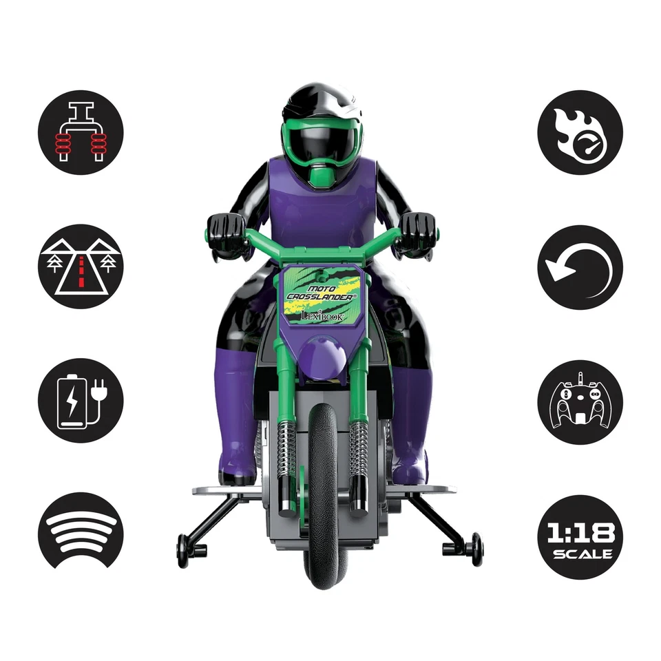 Crosslander funkferngesteuertes Geländemotorrad bis zu 12km/h perfekte Balanc... - Bild 3 von 4
