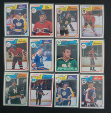 1983-84 OPC Hockey Rookies lot of 12 RAW ft Chris Nilan