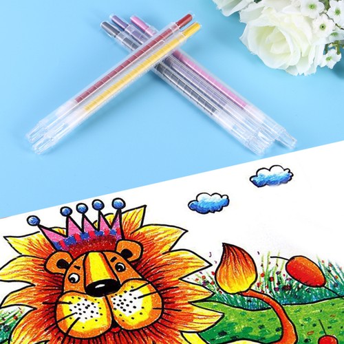 12 PEZZI Pastelli Rotanti Forniture per Disegno e Pittura per Bambini Pastelli - Foto 11 di 11