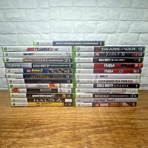 Lot of 25 Microsoft Xbox 360 Games Bundle Tested Working Free Shipping 0045