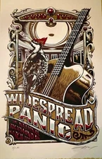 Widespread panic. 2014 Richmond VA AJ Masthay 3 Posters   One For each Night