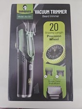Vacuum Beard Trimmer for Men, Mustache Trimmer with 20 Length and Styles