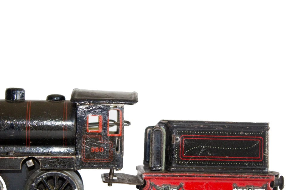 1910's Early Märklin #980 small 0-gauge Clockwork Locomotive - Rare Size - Image 3 of 4