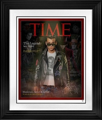 Die Legende, die wir lieben (Johnny Depp) von JJ Adams. Gerahmt Signiert Limited Edition
